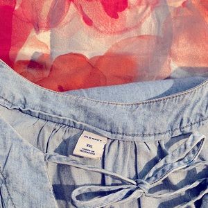 Chambray denim tank dress